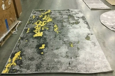 Alfombra Mancha Trasera GRIS/AMARILLA 6' X 9', Precio Reducido 1172630370 ADR134H-6 Foto 1 de 4