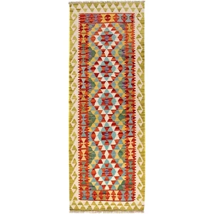 Runner Entryway Afghan Kilim Hand Knotted Traditional Wool Rug 2'3x6'6 ft B30470 - Picture 1 of 8