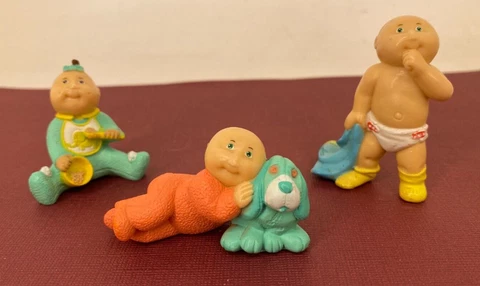 Vintage 1980s - Cabbage Patch Kids  - Mini PVC Figure Lot A Cover