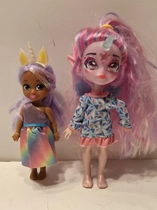 Pixlings Unia the Union Pixling doll and Zulu Sparkle Girlz unicorn doll - Picture 1 of 2