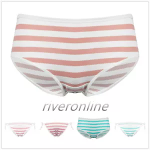 Mujeres Bragas de algodón a rayas Calzoncillos Estilo japonés Anime Cosplay Bikini Ropa interior - Imagen 1 de 31