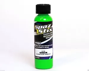 Nuevo Spaz Stix SZX02150 pintura de aerógrafo fluorescente verde: R / C Lexan Body - Imagen 1 de 3