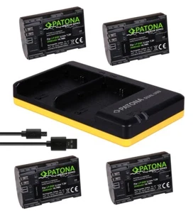 4 x Akku + Dual-Ladegerät für Canon EOS 5D Mark II / 5D Mark III - LP-E6N, LP-E6 - Bild 1 von 1