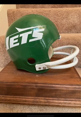 Винтажный оригинальный футбольный шлем Wilson F2101 на заказ 1978 New York Jets - Изображение 1 из 4