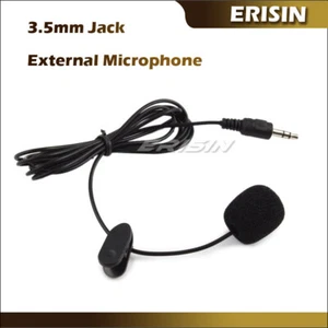 Microfono esterno jack 3,5 mm connessione AUX per Bluetooth autoradio telefonata chiamata - Foto 1 di 3