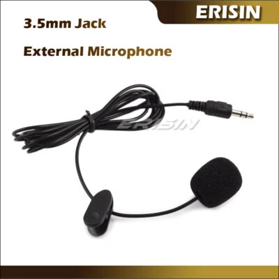 3,5 mm Klinke Externes Mikrofon AUX Anschluss für Bluetooth Autoradio Telefonanruf - Bild 1 von 3