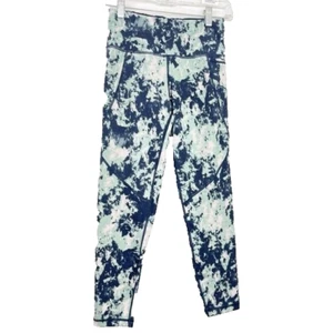Sweaty Betty 7/8 Workout Leggings Printed Blue Size XXS - Picture 1 of 7