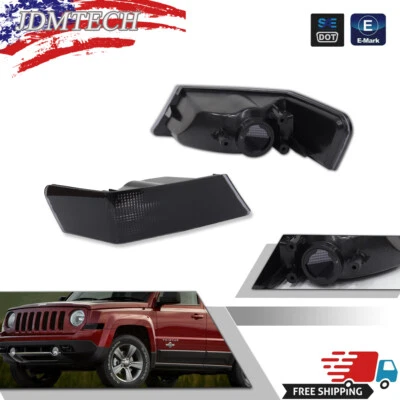 Parking Light Turn Signal Directional Lamp Front Pair Set for 07-17 Jeep Patriot - Image 1 of 4