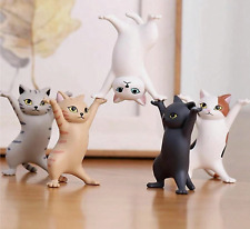 5 pcs Miniature Dancing Kittens Cats Figurines Set,Dancing Cats Ornament Crafts