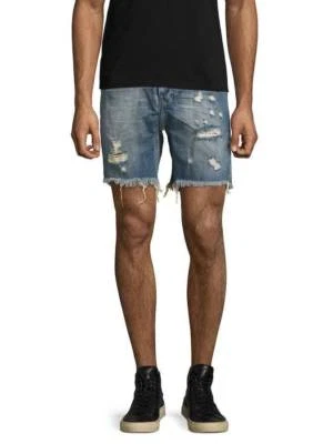 One Teaspoon Mr. Pantalones cortos de mezclilla negros en boya azul talla 30 Foto 1 de 4