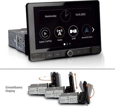 XZENT X127 1-DIN Autoradio Multimediasystem 9" Infotainer mit DAB+, CarPlay - Bild 1 von 4