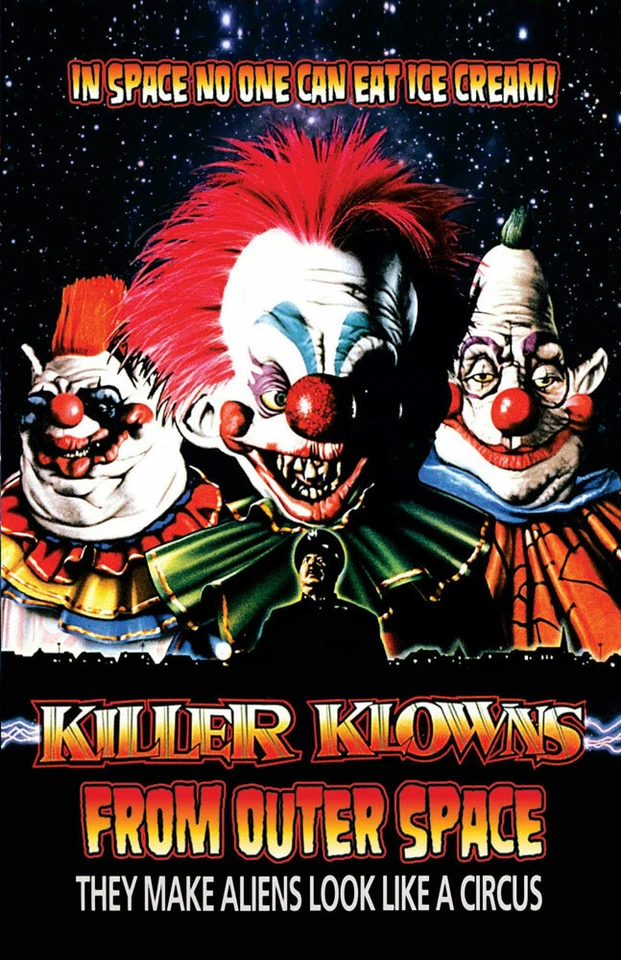 KILLER KLOWNS FROM OUTER SPACE REPLICA 1988 MOVIE POSTER