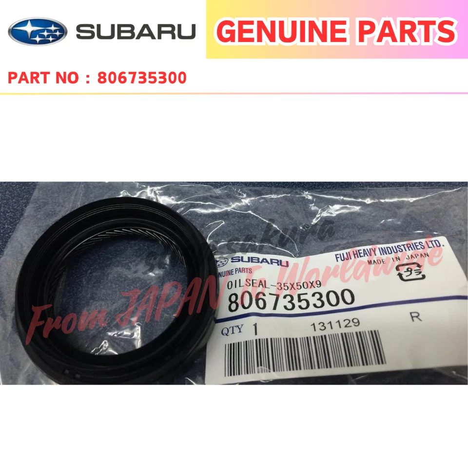 OEM 2003-2018 Subaru Axle Oil Seal Set Impreza WRX STi Legacy Outback Forester - Image 1 of 1