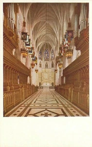 Postal de coro y santuario de la catedral de Washington Mount Saint Alban DC - Imagen 1 de 2