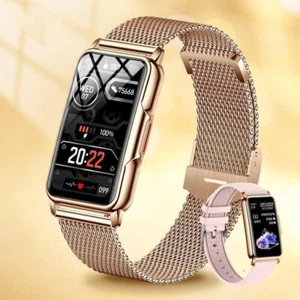 Damski inteligentny zegarek damski ekran dotykowy połączenie Bluetooth Ip67 wodoodporny sportowy - Zdjęcie 1 z 20