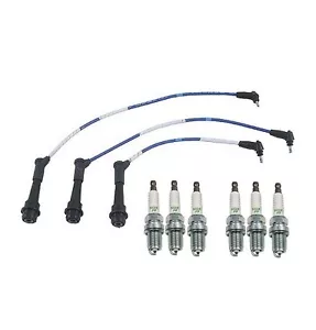 For Lexus IS300 01-04 L6 3.0 Tune Up Kit w/ Bosch Spark Plugs & Denso Wire Set - Picture 1 of 3