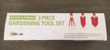 Ogrow Durable 3 Piece Gardening Tool Set Nwot