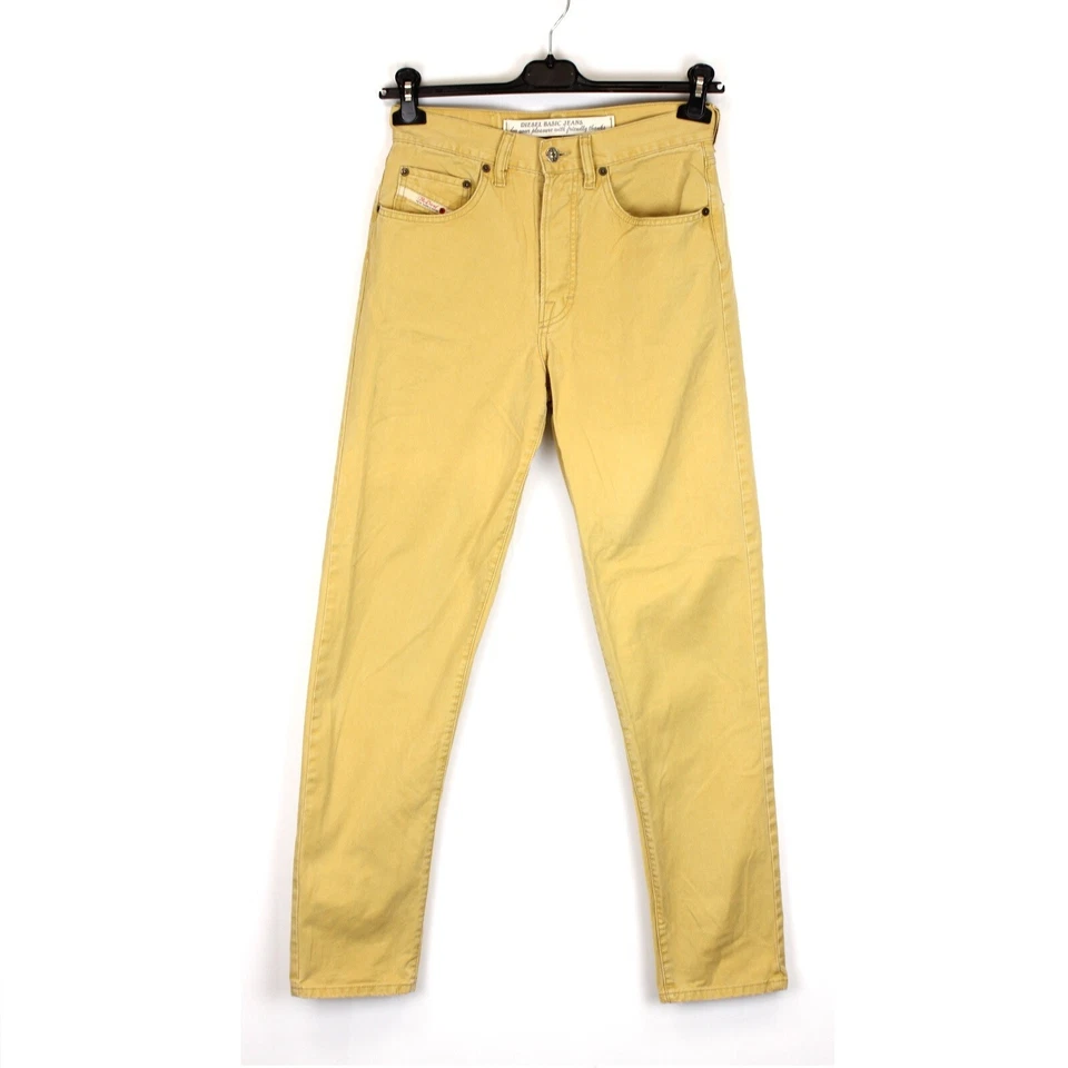 Jeans DIESEL BASIC JEANS Hombres Vintage Talla W31 L32 Slim Fit Amarillo Deni... - Imagen 1 de 4
