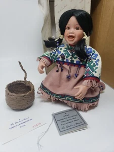 Danbury Mint Native American Doll Spring Blossom FayZah Spanos Collectible Cert - Picture 1 of 12