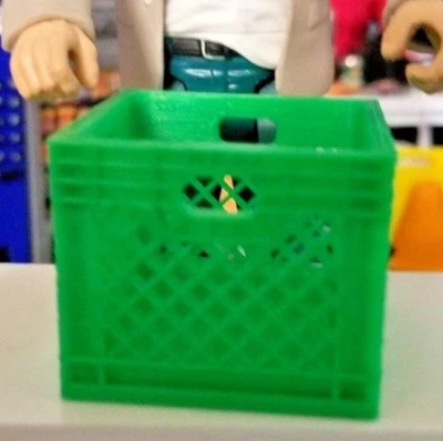 RC 1/10 Scale Green Toy Milk Crate Rock Crawler Truck Garage Miniature Accessory - Image 1 of 4