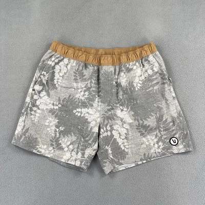 Vuori Shorts Mens Large Gray Acid Wash Maverick Volley Pockets Beach - Image 1 of 4