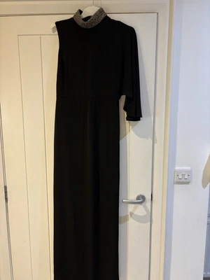 Ladies Issa House Of Fraser Black Dress Size 10 - Image 1 of 4