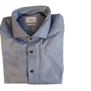 Eterna Herren Hemd blau kariert Gr. 44 Slim Fit (4 225) NEU - Bild 1 von 3