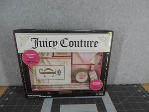 Juicy Couture Deluxe Stationary Set Reusable Storage case 12 Pcs - Picture 1 of 4