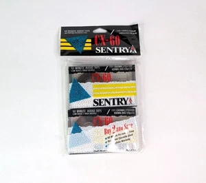BRAND NEW SEALED Sentry CX-60 Cassettes Blank Tapes (2 Pack) - Picture 1 of 3