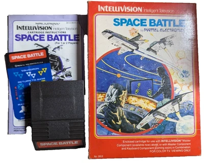 Space Battle Intellivision Video Game 1979 Complete CIB Box Tested Ships Fast - Image 1 of 4