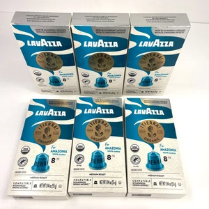 Lavazza iTierra Amazonia Organic Espresso Coffee Pods (6 Boxes x 10 = 60 total) - Picture 1 of 9