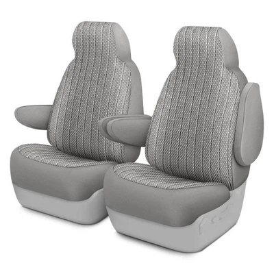 For Ford E-150 Econoline Club Wagon 75-97 Allure™ 1st Row Silver Custom Seat - Imagem 1 de 4