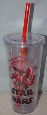 Star Wars - The Last Jedi - Taza fría de acrílico con tapa y pajita - 20 oz Foto 1 de 4