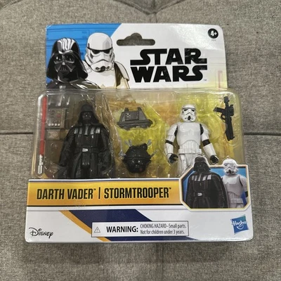 Star Wars action figures Darth Vader & Storm Trooper, New in Box - Image 1 of 4