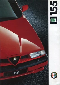 Alfa Romeo 155 Q4 Englischer Text 1992 Vollfarbiger Verkaufsprospekt - Bild 1 von 1