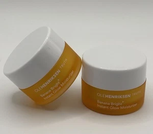 NEW 2X OleHenriksen Banana Bright Instant Glow Moisturizer Minis 7ml/0.25oz Each - Picture 1 of 5