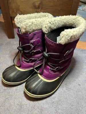 Sorel женщин размер 5,5 водонепроницаемый холодной погоды зимние снег ботинки детский размер 4 - Изображение 1 из 4