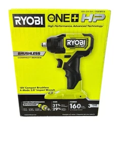 Ryobi ONE+ HP 18V inalámbrico sin escobillas compacto 3/8 pulgadas Llave de impacto (solo herramienta) - Imagen 1 de 3