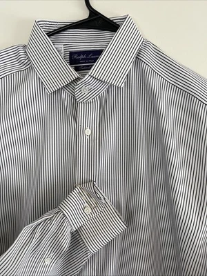 Camisa Ralph Lauren Para Hombre Etiqueta Púrpura Manga Larga Talla 16.5 Foto 1 de 4
