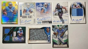 Panini Topps Leaf Upper Deck 2014 Eric Ebron novato automático + lote de parches Leones - Imagen 1 de 17