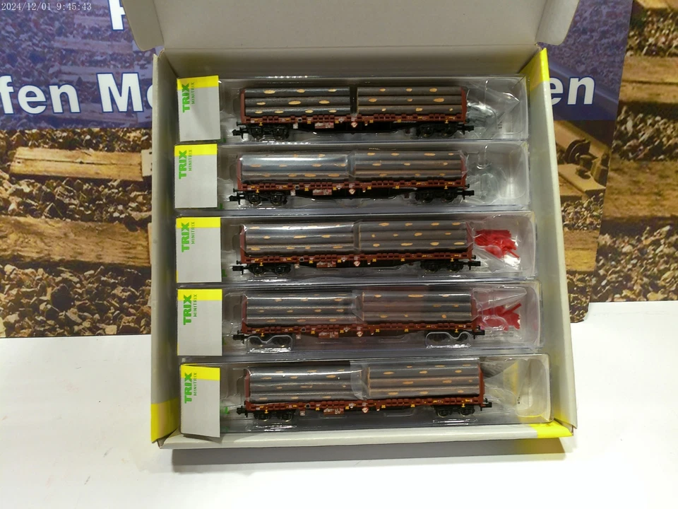 Trix 15278 Holztransportwagenset DB       Spur N   10/26 - Bild 1 von 4