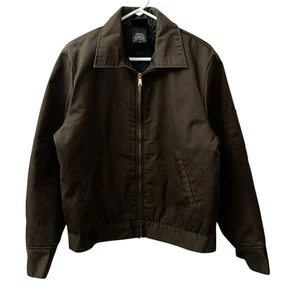 Dickies Eisenhower Jacke Herren mittelbraun Stepp gefüttert Mantel Reißverschluss - Bild 1 von 17
