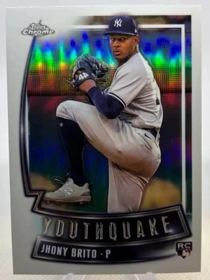 Jhony Brito  2023 Topps Chrome Update Series - Youthquake #YQ-59 (RC) - Image 1 of 2