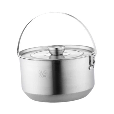 Hanging Pot Stockpot 4500ml Large Capacity Cooking Equipment Open Fire Pasta Pot - Image 1 of 4