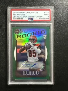 2020 PANINI CHRON LEGACY TEE HIGGINS /25 RC Green AUTO PSA 9 POP 1 Rookie - Picture 1 of 2