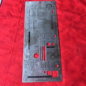 Mercer Tool Culinary Two Sided Measurement Ruler With Guidelines (t44) - Picture 1 of 4