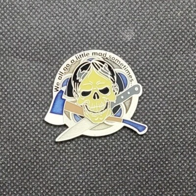 2018 Friends of MOGA Gone Mad Event Geocoin Silver Blue TRACKABLE UNACTIVATED - Image 1 of 2