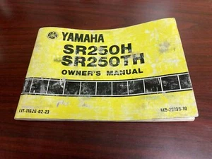 Yamaha SR250 SR250H SR250TH Owners Manual  - Picture 1 of 3