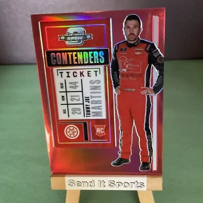 2021 Chronicles Nascar Racing Contenders Optic TOMMY JOE MARTINS RED PRIZM /99 - Image 1 of 2