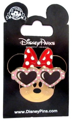 香港迪斯尼兰明妮佩戴太阳镜别针 - 太阳镜上下 — 第 1/4 张图片